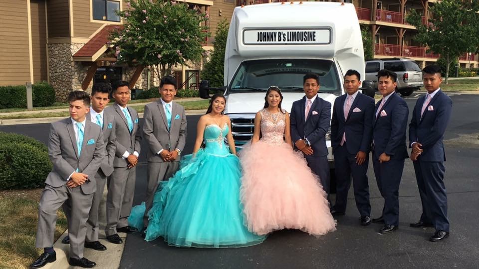 two Quinceanera limo bus NC
